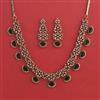 American Diamond Classic Necklace With Mehndi Plating