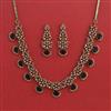 American Diamond Classic Necklace With Mehndi Plating