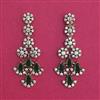 Cubic Zirconia Classic Earring With Mehndi Plating
