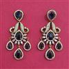 Cubic Zirconia Classic Earring With Mehndi Plating