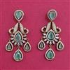 Cubic Zirconia Classic Earring With Mehndi Plating