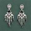 American Diamond Classic Earring with Rhodium Plating