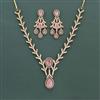 American Diamond Classic Necklace With Mehndi Plating