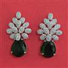 American Diamond Classic Earring With Rhodium Plating