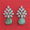 American Diamond Classic Earring With Rhodium Plating