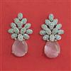 American Diamond Classic Earring With Rhodium Plating