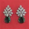 American Diamond Classic Earring With Rhodium Plating