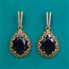 American Diamond Classic Earring With Mehndi Plating