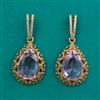 American Diamond Classic Earring With Mehndi Plating