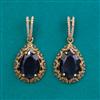 American Diamond Classic Earring With Mehndi Plating