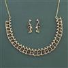American Diamond Classic Necklace With 2 Tone Plating
