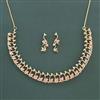 American Diamond Classic Necklace With 2 Tone Plating