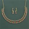 American Diamond Classic Necklace With 2 Tone Plating