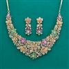 American Diamond Classic Necklace with Carat Plating