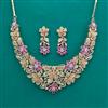 American Diamond Classic Necklace with Carat Plating