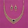 American Diamond Classic Necklace With 2 Tone Plating