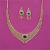 American Diamond Classic Necklace With 2 Tone Plating
