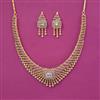 American Diamond Classic Necklace With 2 Tone Plating