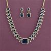 American Diamond Classic Necklace With Mehndi Plating
