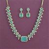 American Diamond Classic Necklace With Mehndi Plating