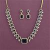 American Diamond Classic Necklace With Mehndi Plating