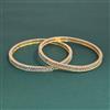 American Diamond Classic Bangles With 2 Tone Plating