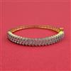 American Diamond Openable Kada With 2 Tone Plating Rhodium Plating