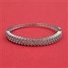 American Diamond Openable Kada With 2 Tone Plating Rhodium Plating