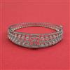 American Diamond Openable Kada With 2 Tone Plating Rhodium Plating