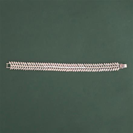 American Diamond Classic Bracelet With 2 Tone Plating Rhodium Plating