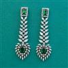 American Diamond Classic Earring With Rhodium Plating