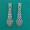 American Diamond Classic Earring With Rhodium Plating
