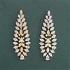 American Diamond Classic Earring With 2 Tone Plating Rhodium Plating