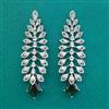 American Diamond Classic Earring With Rhodium Plating