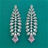 American Diamond Classic Earring With Rhodium Plating