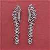 American Diamond Classic Earring With 2 Tone Plating Rhodium Plating