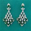 American Diamond Classic Earring With Rhodium Plating