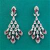 American Diamond Classic Earring With Rhodium Plating