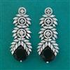 American Diamond Classic Earring With Rhodium Plating