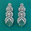 American Diamond Classic Earring With Rhodium Plating