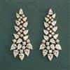 American Diamond Classic Earring With 2 Tone Plating Rhodium Plating