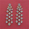 American Diamond Classic Earring With 2 Tone Plating Rhodium Plating