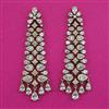 American Diamond Classic Earring with Rhodium Plating 2 Tone Plating Mehndi Plating