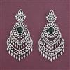 American Diamond Classic Earring With Rhodium Plating
