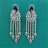 American Diamond Classic Earring With Rhodium Plating