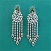 American Diamond Classic Earring With Rhodium Plating