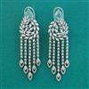 American Diamond Classic Earring With Rhodium Plating