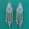 American Diamond Classic Earring With Rhodium Plating