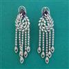 American Diamond Classic Earring With Rhodium Plating