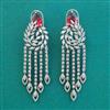American Diamond Classic Earring With Rhodium Plating